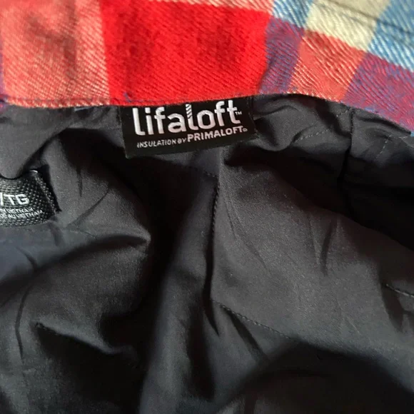 HELLY HANSEN mens size XL Liftaloft insulated flannel button down shirt - Picture 10 of 13